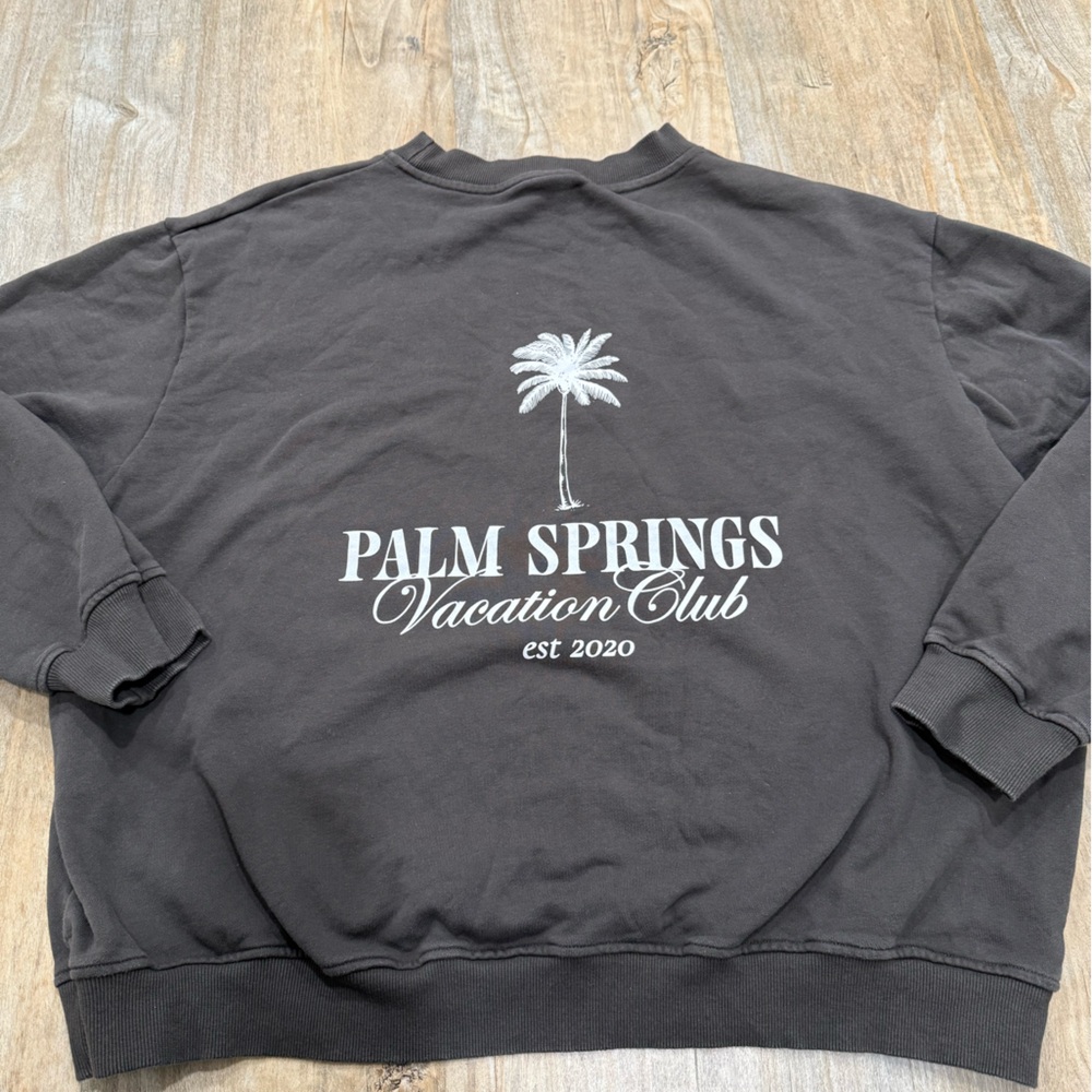 Palm Springs Vacation Club Sweatshirt Organic Cotton